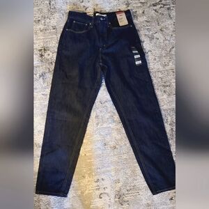 Levi's Dark Wash Mom Jeans High-Waisted Classic